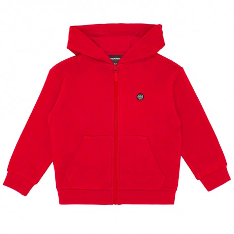 Czerwona bluza dla chłopca Emporio Armani 004450 - ubrania dla dzieci i młodzieży