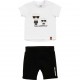 T-shirt + szorty niemowlęce Karl Lagerfeld 004454 - ekskluzywne ubranka dla maluchów