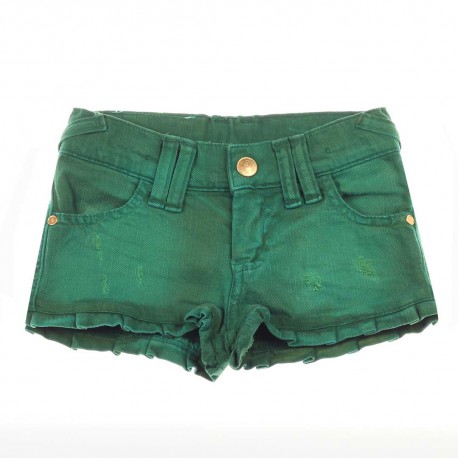 Zielone szorty dla dziecka Monnalisa 004462 - modne ubrania dla dziewczynek