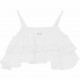 Biały crop top dziewczęcy Liu Jo 004477 - moda dla dzieci - sklep internetowy