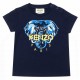 Granatowy t-shirt dla niemowlęcia Kenzo 004495 - ubranka dla noworodków