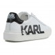 Białe trampki dla dziecka Karl Lagerfeld 004500 - markowe obuwie dla dzieci i niemowląt
