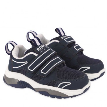 Sportowe buty dla chłopca Hugo Boss 004512 - ekskluzywne obuwie dla dzieci - sklep internetowy
