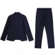 Granatowy garnitur chłopięcy Hugo Boss 004561 - modne garnitury chłopięce slim fit - sklep internetowy