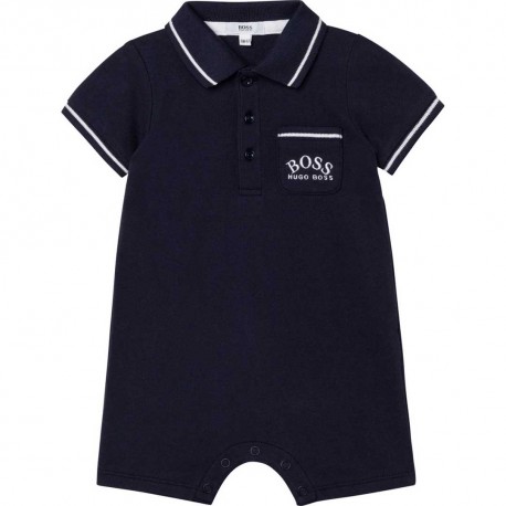 Letni pajacyk niemowlęcy Hugo Boss 004576 - odzież dla maluszków - wyprawka