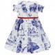 Wizytowa sukienka dla dziewczynki Monnalisa 004577 - ekskluzywna odzież dla dzieci - sklep internetowy