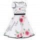 Rozkloszowana sukienka dziewczęca Monnalisa 004578 - wizytowe sukienki dla dzieci - sklep internetowy