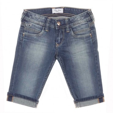 Jeansowe bermudy dla dziewczynki Pepe Jeans 004470 - oryginalne ubrania denim dla dziei - sklep internetowy