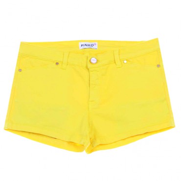 Żółte szorty dla dziewczynki Pinko Up 004466 - ekskluzywne ubrania dla nastolatek