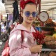 Okulary przeciwsłoneczne dla dziewczynki bezramkowe 004584 - sklep internetowy z ubraniami dla dzieci euroyoung.pl