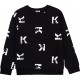 Czarna bluza chłopięca Karl Lagerfeld 004605 - oryginalne bluzy młodzieżowe chłopięce - sklep internetowy euroyoung.pl