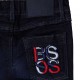 Miękkie jeansy dla małego chłopca Hugo Boss 004618 - stylowe ubranka niemowlęce - sklep internetowy euroyoung.pl