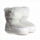 Białe śniegowce dla dziecka Miss Grant DMG04 - oryginalne buty dla dziewczynki - sklep internetowy euroyoung.pl