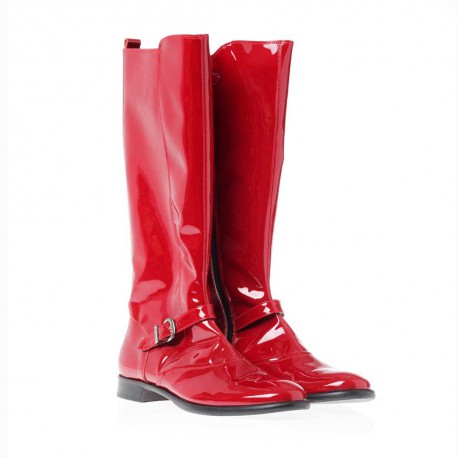 Czerwone kozaki dla dziewczyny Gallucci 5138 - zimowe buty dla dzieci i młodzieży - sklep internetowy euroyoung.pl
