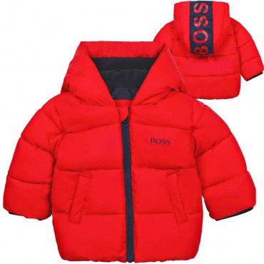 Zimowa kurtka niemowlęca dla chłopca Boss 004628 - ciepłe kurtki dla dzieci - sklep internetowy euroyoung.pl