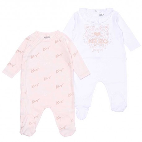 Pajacyki niemowlęce dla dziewczynki Kenzo 004633 - ekologiczne ubranka dla maluszków - sklep internetowy euroyoung.pl