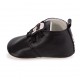 Czarne buciki niemowlęce Karl Lagerfeld 004640 - skórzane obuwie dla niemowląt - sklep internetowy euroyoung.pl