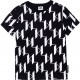 Czarna koszulka chłopięca Karl Lagerfeld 004642 - ekskluzywna odzież dziecięca i młodzieżowa - sklep internetowy euroyoung.pl