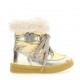 Złote śniegowce dla dziewczynki Monnalisa 004649 - zimowe buty dla dzieci - sklep internetowy euroyoung.pl