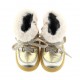 Złote śniegowce dla dziewczynki Monnalisa 004649 - ocieplone buty dla dzieci - sklep internetowy euroyoung.pl