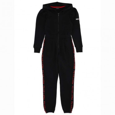 Czarny kombinezon dla dziewczynki Monnalisa 004652 - ekskluzywne ubrania dla nastolatek - sklep internetowy