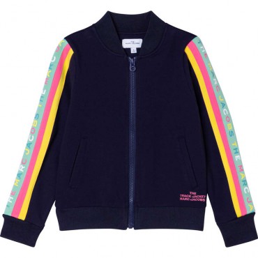 Granatowa bluza dla dziewczynki Marc Jacobs 004659 - ekskluzywne ubranka dla dzieci - sklep euroyoung