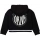 Czarna bluza dla dziewczynki Mini Me DKNY 004668 - stylowe ubrania dla dzieci - sklep internetowy