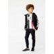Spodnie chłopięce z lampasem Karl Lagerfeld 004674 - oryginalne ubrania dla dzieci i nastolatków - sklep internetowy euroyoung.p
