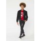 Czarne spodnie dla chłopca Karl Lagerfeld 004676 - stylowe ubrania dla dzieci i nastolatków - sklep online euroyoung.pl