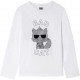 Biała koszulka dla dziecka Karl Lagerfeld 004678 - ekskluzywne ubrania dla chłopców - sklep internetowy euroyoung.pl