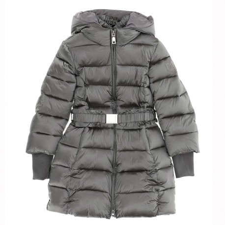 Ciepły płaszcz dla dziewczynki Monnalisa 004698 - ekskluzywne ubrania dla dzieci - sklep internetowy euroyoung.pl
