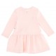 Różowa sukienka niemowlęca Monnalisa Bebe 004706 - efektowne ubranka dla niemowląt i małych dzieci - sklep euroyoung.pl