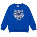 Niebieska bluza chłopięca z tygrysem Kenzo 004758
