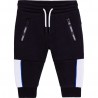 Czarne spodnie dla niemowlęcia Hugo Boss 004769
