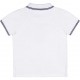Białe polo niemowlęce dla chłopca Hugo Boss 004770 - markowe ubranka dla niemowląt i małych dzieci - sklep internetowy euroyoung