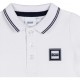 Białe polo niemowlęce dla chłopca Hugo Boss 004770 - stylowe ubranka dla niemowląt i małych dzieci - sklep internetowy euroyoung