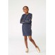 Granatowa sukienka dla dziewczyny Hugo Boss 004774 - stylowe ubrania dla dzieci i nastolatek - internetowy sklep odzieżowy euroy