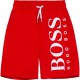 Czerwone szorty kąpielowe dla chłopca Boss 004779 - ekskluzywne kąpielówki dzieciece - internetowy sklep odzieżowy euroyoung.pl