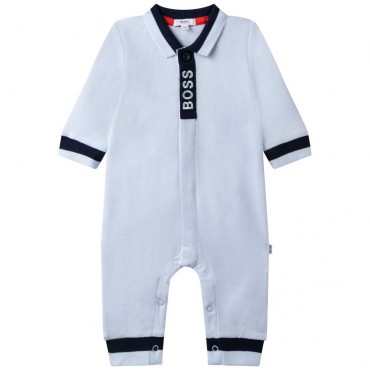 Pajacyk niemowlęcy dla chłopczyka Hugo Boss 004792 - ekskluzywne ubranka niemowlęce - sklep internetowy euroyoung.pl