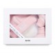Różowy komplet niemowlęcy Hugo Boss 004794 - elegancka wyprawka dla noworodka - sklep internetowy euroyoung.pl