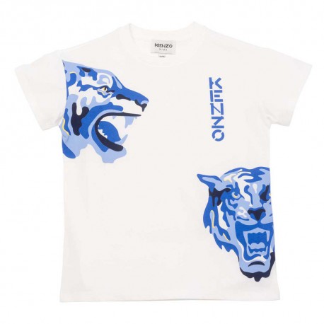 T-shirt chłopięcy z nadrukiem  Kenzo 004813 - sklep z markowymi ubraniami dla dzieci euroyoung.pl
