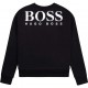 Czarna bluza dla chłopca Hugo Boss 004822 - markowa odzież dla dzieci i młodzieży - sklep online euroyoung.pl