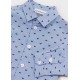 Niebieska koszula niemowlęca Emporio Armani 004844 - markowe ubrania dla chopców - sklep internetowy euroyoung.pl