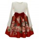 Wizytowa sukienka dla dziewczynki Monnalisa 004867 - ekskluzywne ubrania dla dziewczynek - internetowy sklep z odzieżą dziecięcą