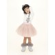Tiulowa spódniczka dziewczęca Monnalisa 004871 - wizytowa odzież dla dzieci - sklep internetowy