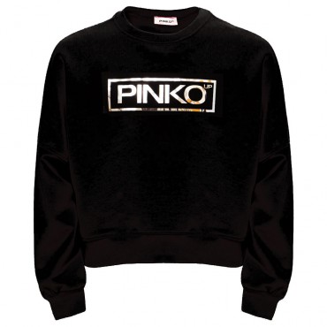 Czarna bluza dla nastolatki Pinko Up 004887 - sportowe ubrania dla nastolatki - sklep internetowy