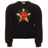 Czarna bluza dla dziewczynki Pinko Up 004888