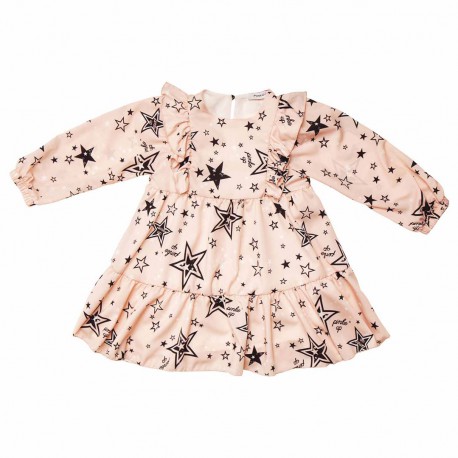 Różowa sukienka dla dziewczynki Pinko Up 004891 - designerskie ubrania dla dzieci - sklep internetowy euroyoung.pl