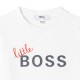 Biała koszulka niemowlęca dla chłopca Boss 004903 - markowe ubranka dla niemowląt - sklep online