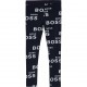 Granatowe legginsy dziewczęce Hugo Boss 004902 - modne ubrania dla dziewczynek - sklep online